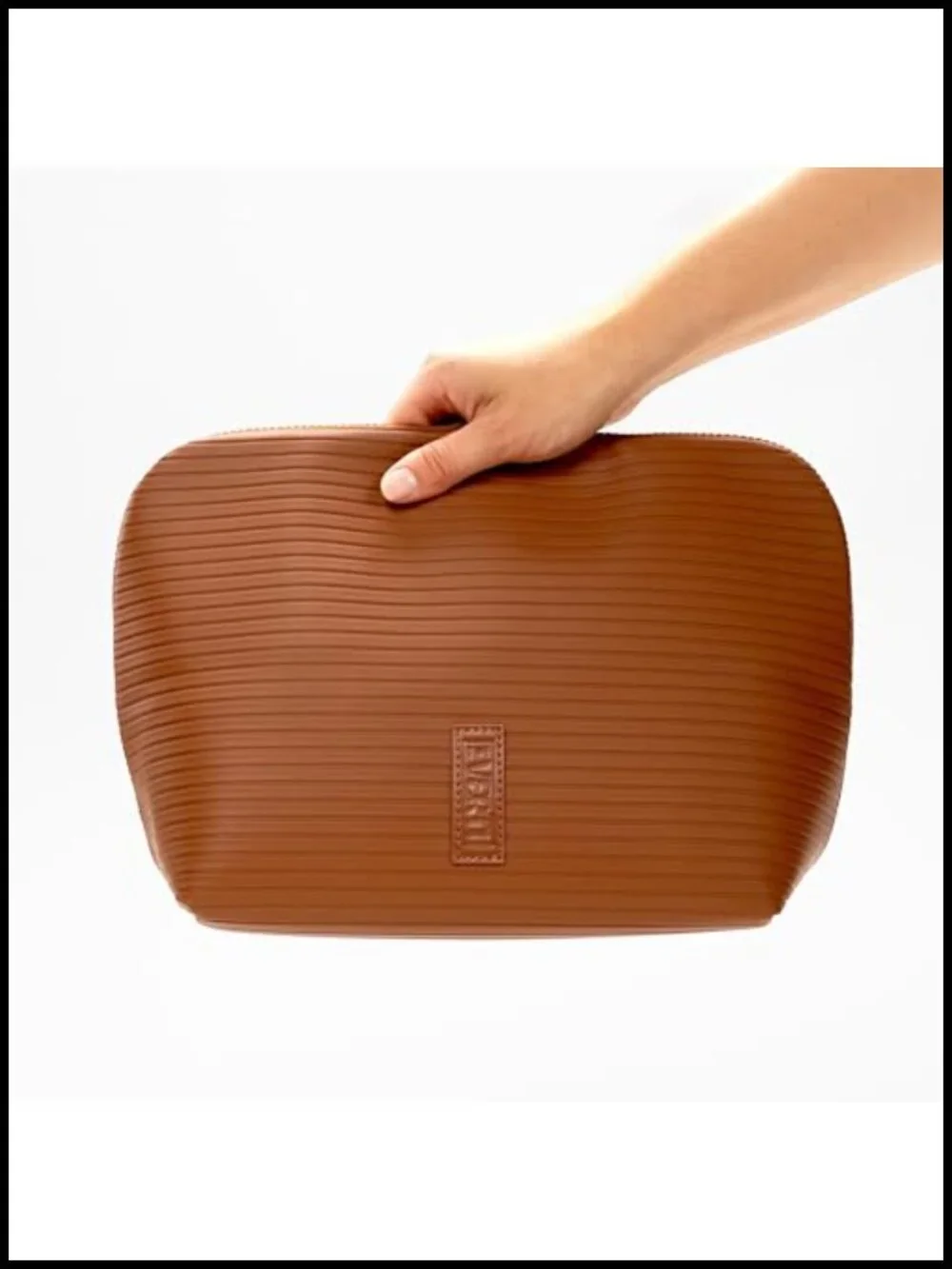 Vertical Waterproof Makeup & Toiletry Organizer | 23-Pocket Fold-Down Vegan